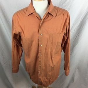 Brooks Brothers 15.5 32-33 Orange Stretch